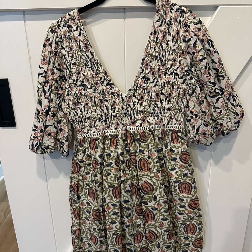 Floral V-Neck Mini Dress